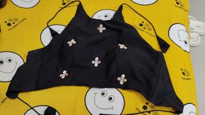 Elegant Black Halter Neck Blouse
