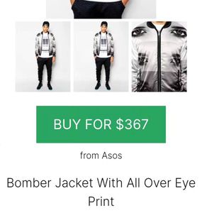 Bl**d Brother Graphic Print Bomber Jacket