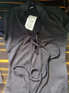 SHEIN Black Ribbed Knit Top