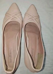 Elegant Peach  Pointed Toe Ballet heels