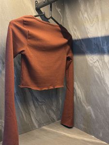 Ribbed Long Sleeve Crop Top