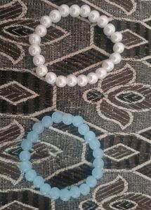 Pearl Bead Bracelet Set
