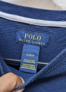 ralph lauren  Navy Blue Long Sleeve Polo Shirt