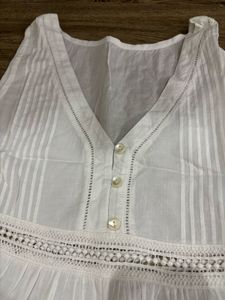 White Cotton Midi Dress