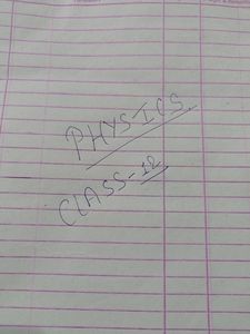 Class 12 Physics Notes
