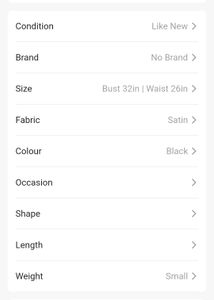 Long Black Gown With Stitched Cancan