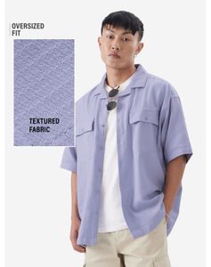 Oversized Fit Textured Shirt