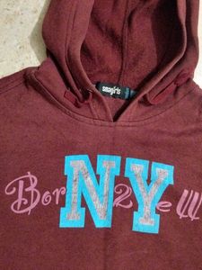 Maroon "Born NY" Hoodie
