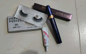 Swiss Beauty Mascara With FREE Eyelashes And Glue