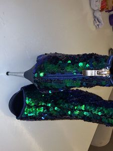 Sparkling Sequin Ankle Boots