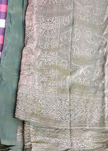 Olive Green Party Saree