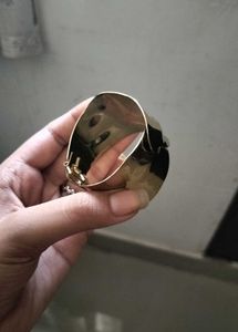 Unique Gold color metal Cuff Bracelet