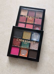 Combo of Lyon Beauty 9 Color Eyeshadow Palettes