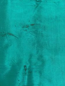 Beautiful Teal Saree with Goldenborder and blouse