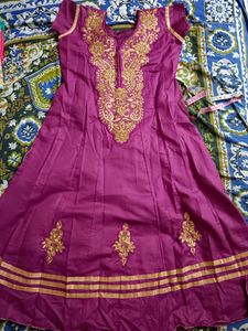 Purple Cotton Dress