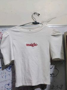 White "magic" Puff Sleeve Top