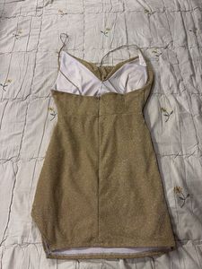 Sparkly Ruched Mini Dress