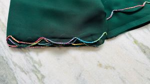 Elegant Green Saree with Embroidered Blouse