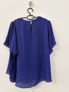 Blue Beaded Top