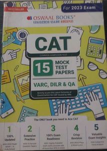 Oswaal Books CAT 15 Mock Test Papers