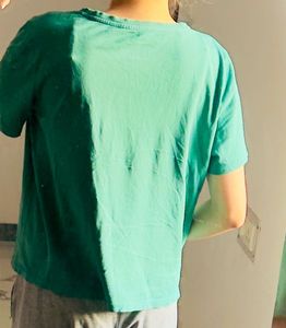 green Crew Neck T-Shirt