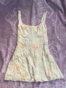 Floral white Mini Dress