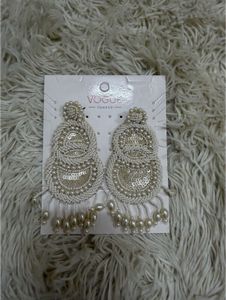 Pearl Embellished Earrings