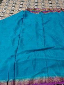 Original silk saree with stiched blouse