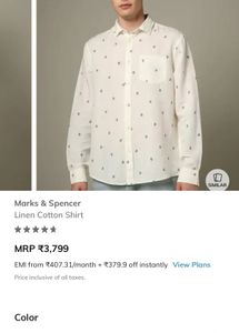 Men's Paisley Print Button-Down Shirt