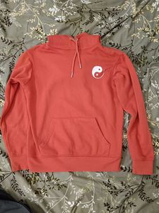 Orange Yin Yang Hoodie size(M)
