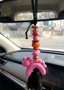 🎨🌟 Vibrant Handmade Clay Tassel Charm 🎨