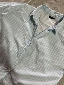 Light Blue Striped Button-Down Shirt