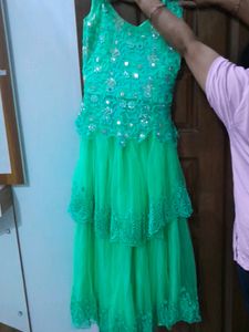 Green Lehnga/ Gown