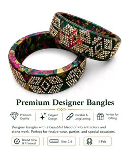 Premium Designer Bangles with Stone Work