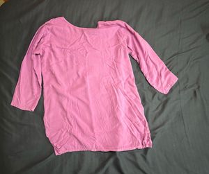Embroidered Cotton Kurta