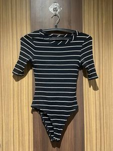 Chic Striped Bodysuit