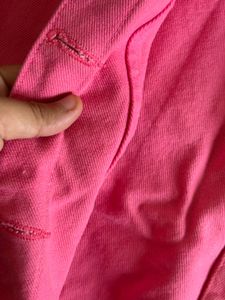 Chic Pink Cropped Denim Jacket