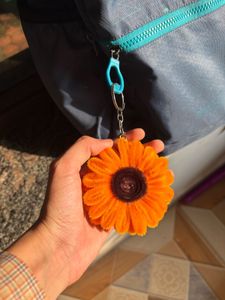 Cute Sunflower Backpack Charm