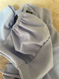 Lavender Puff Sleeve Midi Dress