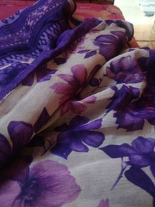 Beautiful Floral Print Saree