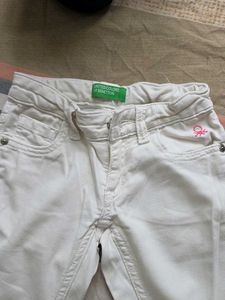 white Colored Jeans