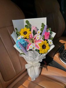 Handmade Crochet Flower Bouquet