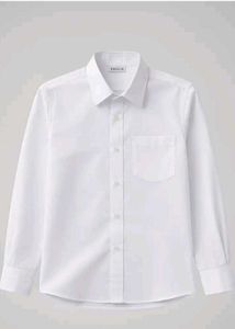 White shool Button-Down Shirt