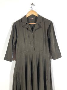 Brown Collar Kurta(Women’s)