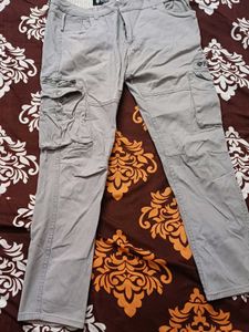 Grey Cargo Pants
