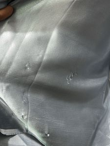Elegant Silver Saree