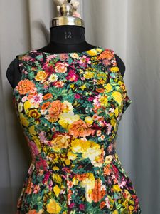 Zara Silhouette Floral Dress