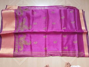 Elegant Purple Silk Saree