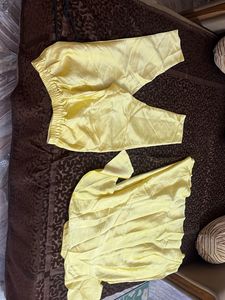 Yellow Kurta Set with Pants