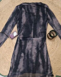 ♱ Vintage Y2K Grunge Mesh Mini Dress ♱